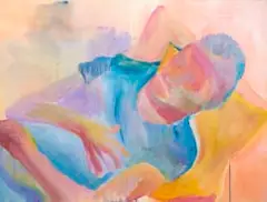 Banele Khoza, At Peace, 2018, acrylic on canvas