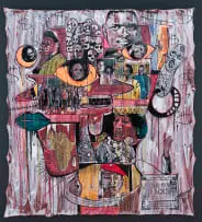 Blessing Ngobeni, Untitled, mixed media on canvas