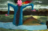 Beezy Bailey, Fire Blower Eater, oil on canvas