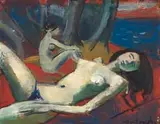 Maurice van Essche, Nudes on the River Bank