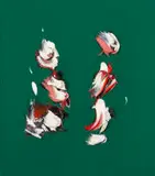 Zander Blom, Untitled (Green), oil on canvas