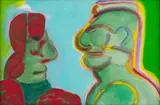 Robert Hodgins, Mother and Son, oil on canvas