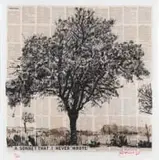 A Sonnet That I Never Wrote by William Kentridge, 2013, photolithographic print on newsprint, sold Sep 2023