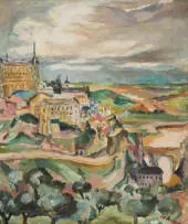 Maud Sumner, View of Toledo, oil on canvas