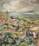 Maud Sumner, View of Toledo, oil on canvas