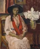 Maud Sumner, The Doll Louise in an Interior, oil on canvas