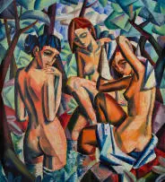 Hennie Niemann jnr, Sirens of Phantom Cove, oil on canvas