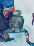 Robert Hodgins, Old Actor Resting, oil on canvas