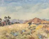 Wetland Landscape by Gregoire Boonzaier, oil on canvas, offered Sep 2023