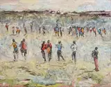 Asanda Dredunik Kupa, Inkhwelo, oil on canvas
