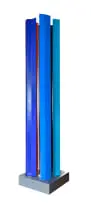 Jaco Sieberhagen, Rhapsody in Blue, 2023, painted stainless steel