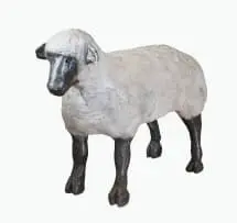 Wilma Cruise, Sheep May Safely Graze, 2009, painted bronze
