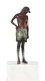 Elizabeth Balcomb, I am You, 2014, bronze on a marble base
