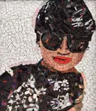 Marsha Armada Rossouw, Upstropalisly Content, 2023, stone and industrial tile mosaic