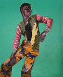 Joel Mamboka, Pick Nick, mixed media on canvas