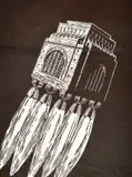 Johan Stegmann, Voortrekkertuig, linocut on paper