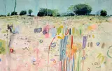 Zolile Phetshane, Water and Life Intertwined, 2022, mixed media on Fabriano paper