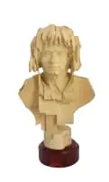 Kobus la Grange, Bust of Young Man No 5, jelutong wood on a wooden base