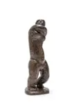 Sydney Kumalo, Hugging Figure (SK24), bronze with a brown patina