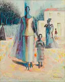 Gerard Sekoto, Walking Figures