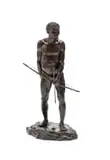 Anton van Wouw, Bushman Hunter, bronze with brown patina; cast by the Nisini foundry, Rome
