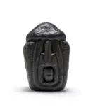 Sydney Kumalo, Squat Head (SK42), bronze casting with dark brown patina