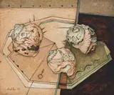 Alexis Preller, The Shells, oil on board