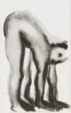 Marlene Dumas, Pre-Language Pretence, ink and conté on paper