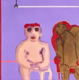 Robert Hodgins, Tell Me Pretty Maiden, Are There Many More At Home Like You?, oil on canvas