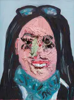 Georgina Gratrix, Woman with Sunglasses, oil on canvas