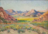 Namakwaland by Hugo Naude, oil on board, sold Nov 2023
