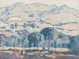 Noorder-Paarl by Jacobus Hendrik Pierneef, oil on board, sold Nov 2023
