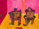 Kings of Africa by Robert Hodgins, oil on canvas, offered Nov 2023