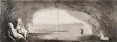 Deborah Bell, She Wolf, four-plate drypoint and spitbite aquatint on Hahnemühle 350gsm