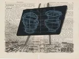 Self Help by William Kentridge, two colour chine collé and lithograph on paper, sold Nov 2023