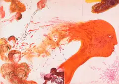 Penny Siopis, Siestog, colour etching and aquatint on paper