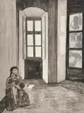 Cinthia Sifa Mulanga, Intimate, direct gravure with photogravure on gampi chine collé and Hahnemühle paper
