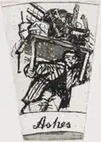 William Kentridge, Ashes, etching on paper