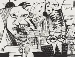 Blessing Ngobeni, Priced Ignorance, lithograph and chine collé on paper