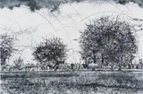 Phillemon Hlungwani, Thilo Ra Ndlala Rini Vuntshwaka, colour etching on paper