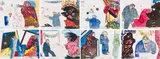 Robert Hodgins, Little Morals: Silent Movie, eight, hand-coloured etching on paper