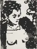 William Kentridge, Lulu, etching on paper