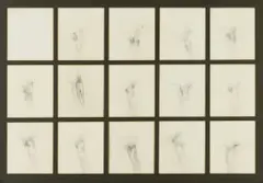 Transfiguration of a Hand and Man in a Wood by Judith Mason, pencil on paper, offered Oct 2023