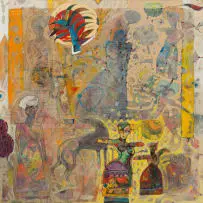 Hussein Salim, Love Itself, acrylic on canvas