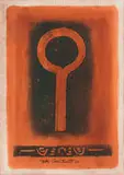 Bettie Cilliers-Barnard, Abstract in Black and Ochre