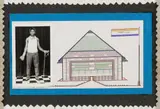 Detton (Tito) Zungu, Untitled (Collage), mixed media on paper in artist hand painted frame