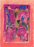 Marino Marini, Equestrian Figure, colour lithograph on paper