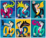 Zoot Suit, six by Norman Catherine, giclée print on paper, sold Oct 2023