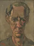 Self Portrait by Gregoire Boonzaier, oil on canvas, offered Oct 2023