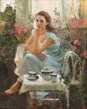 Mari Vermeulen-Breedt, Pensive in the Sunroom, Melrose House